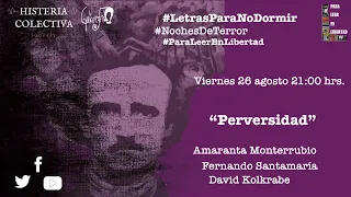 #LetrasParaNoDormir El demonio de la perversidad #NochesDeTerror #ParaLeerEnLibertad