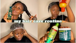 My Natural Hair Care Routine For Length Retention | How to grow long natural hair | type 4 hair