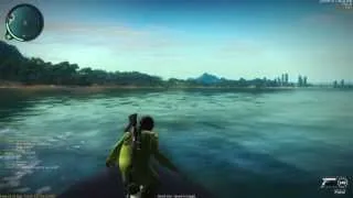 Just Cause 2: Multiplayer Mod - Flying the boat