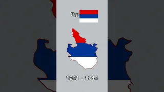 Evolution of Serbia🇷🇸 #flags #country #map #historical #meme #history #ww2 #serbia