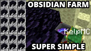 Best Way to Get Obsidian in Minecraft 1.20.6 - 1,700 per Hour! Obsidian Farm