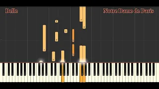 BELLE --  Notre Dame de Paris  - Piano Tutorial