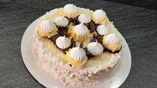 The legendary cake "FLIGHT"! MERINGUE cake with nuts! Without flour! Gluten-free! Air cake!