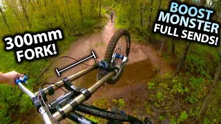 What's it like Riding BIG JUMPS on BIG SUSPENSION?! - 300mm FULL SENDS (+ new upgrades!)