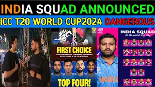 INDIA SQUAD ANNOUNCED I ICC T20 WORLDCUP2024 I PAKISTANI PUBLIC REACTION