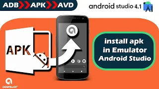 How to install apk emulator android studio | adb install apk emulator | install apk on default avd