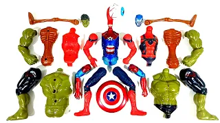 Merakit Mainan Spider-Man Vs Ironman Vs Siren Head Vs Hulk Smash Avengers Superhero Toys