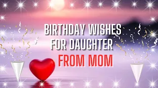 Birthday wishes  for daughter from mom💖🎀💖Happy birthday my angel💖