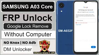 Samsung Galaxy A03 Core Frp Bypass Android 11 Without PC NO Knox | A03 Core Google Account Remove