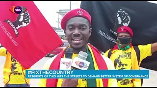 #FixTheCountry: Residents of Takoradi hits the streets to demand better system of Government