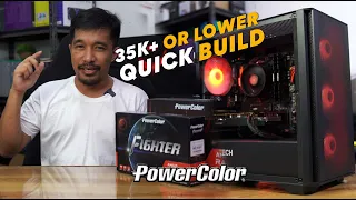 AMD RX 7600 Php 35K+ Gaming PC Build & Timelapse ft Powercolor RX 7600 Video Card Overview 2023