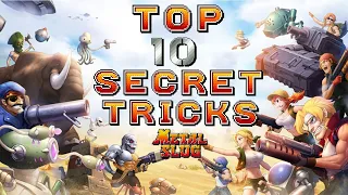 10 INCREDIBLE Secret Tricks & Tips in Metal Slug Series