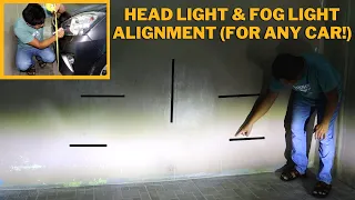How to Easily Align Head Lights & Fog Lights