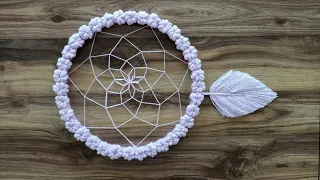 Yün İpten Düş Kapanı Yapımı /Dream Catcher Wall Hanging Craft