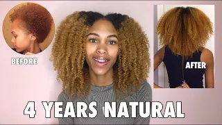 4 Years Natural | What I've Learned About Growing Curly Hair + Length Check!
