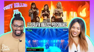 LE SSERAFIM(르세라핌) 'FEARLESS + ANTIFRAGILE' @ 2022 Melon Music Awards (MMA 2022)| REACTION