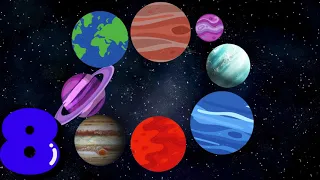 8 Little Planets | Counting Song With The Astronaut