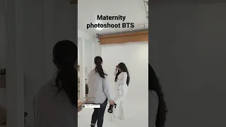 Maternity studio Photoshoot BTS