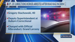 Corrections officer suspended after road rage arrest