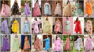 💕💕30+ New Organza Suit Design l Stylish Organza Suit Collection l Plain Suit With Organza Dupatta❤️