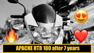 APACHE RTR 180 old model | How it performs after 7 YEARS #bike #motovlog #respect