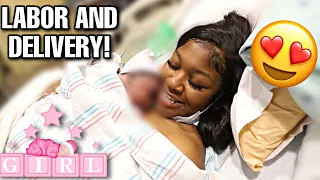 SHE'S FINALLY HERE!!! LABOR AND DELIVERY OF BABY KALIAH | BIRTH VLOG