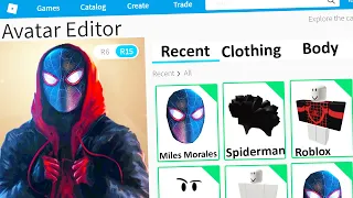 MAKING MILES MORALES SPIDERMAN a ROBLOX ACCOUNT (New Morph!)