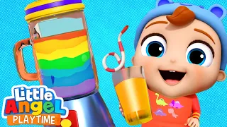 Rainbow Juice Song! | Fun Sing Along Songs by Little Angel Playtime