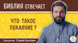 Что такое покаяние?  Библия отвечает. Священник Стахий Колотвин