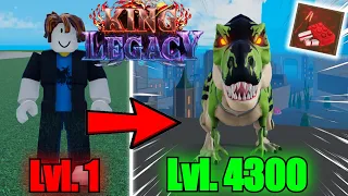 Noob to Max Level Using Toy Fruit In King Legacy (Roblox)