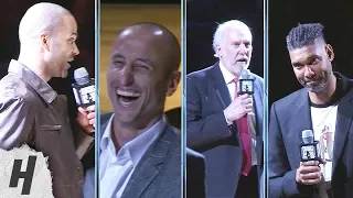 Tony Parker, Gregg Popovich & Tim Duncan Speeches at Manu Ginobili Retirement Ceremony