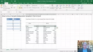 How to do a Two Sample (Independent) t-Test in Excel 2016 (Mac and Windows)