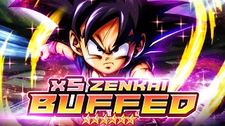 5x ZENKAI BUFFED LF KID GOKU DOES MONSTROUS DAMAGE! WHAT A BEAST! | Dragon Ball Legends