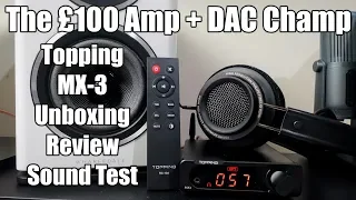 Topping MX3 Review, Unboxing + Wharfedale Diamond 11.1 Sound Test