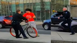 COPS TRIED TO TAKE HIS BIKE FOR NOTHING!! *THIS HAPPENED*