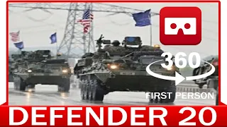 360° VR VIDEO -THE THIRD WORLD WAR? - Defender Europe 2020 - VIRTUAL REALITY 3D