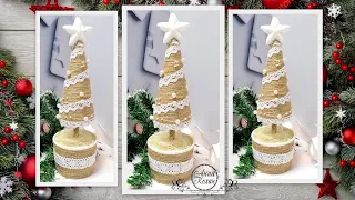 DIY🎄ПОДЕЛКА ИЗ ДЖУТА К НОВОМУ ГОДУ🎄ЕЛОЧКА ДЛЯ ДЕКОРА ДОМА своими руками🎄Анна Кохан🎄