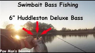 Swimbait Bass on the 6" Huddleston Deluxe