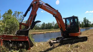 THE SNAKEPOND FROM HELL IS FINISHED! Prinoth M450e-900 Mulching It Down!