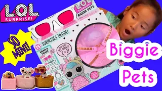 NEW! LOL Surprise Biggie Pets | Rare Mini Pet Found!! | Did we find any secret mini food???