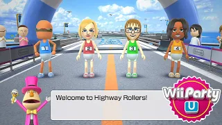 Wii Party U Highway Rollers Gameplay | Beef Boss Vs Irina Vs Merrick Vs Patricia | AlexGamingTV