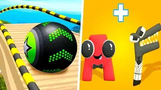 Going Balls | Alphabet Lore - All Level Gameplay Android,iOS - NEW UPDATE APK GAME