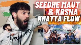I Found The Best Indian Rappers… 🇮🇳 Khatta Flow - Seedhe Maut X KR$NA | Lunch-Break | REACTION