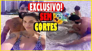 💥 Andressa Suita e Gusttavo Lima🎤 curtem praia de Miami com os filhos, VIDEO COMPLETO