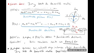 15) Jury testi örnekler (ELE 504 Dijital Kontrol)