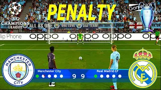 Man City vs Real Madrid | UEFA Champions League 23/24 Penalty Shootout | Haaland vs Vinicius | PES