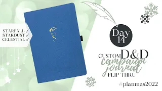 Custom D&D Campaign Journal Flip Thru | #Planmas Day 14