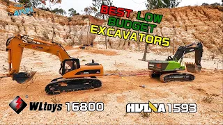 Best Low Budget RC Excavators | Wltoys 16800 & Huina 1593 | Tug of War | Cars Trucks 4 Fun
