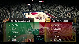 Легенды НБА | Плей-офф 2024 | 1/2 финала | Хьюстон Рокетс - Сиэтл Суперсоникс  (обзор всех матчей)