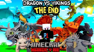 THE END | I Survived 1300 Days in Dragon vs Vikings in Minecraft Hardcore